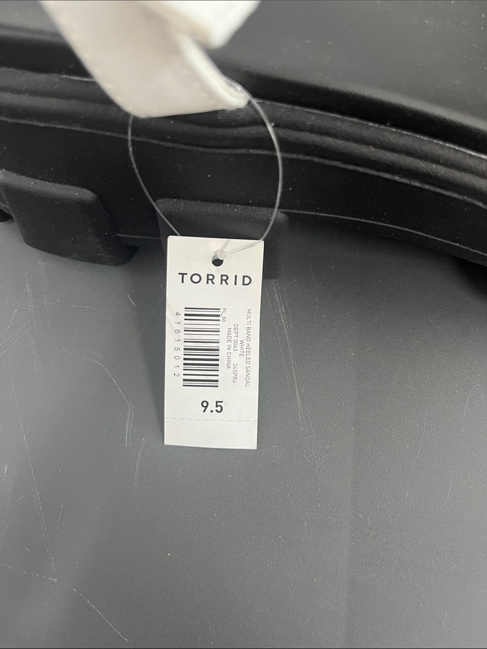 torrid White Multi-Strap Platform Sandals with Black Sole - Picture 5 of 5